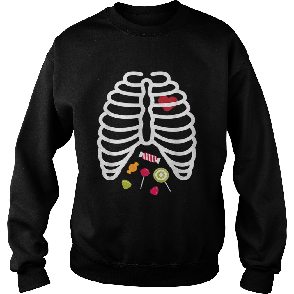 Beautiful Skeleton Rib Cage Heart Candy Cute Adult Kids Sweatshirt