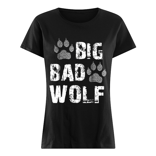 Big Bad Wolf Paw Print Halloween Costume Classic Women's T-shirt