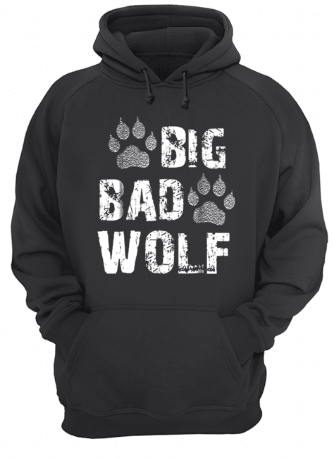 Big Bad Wolf Paw Print Halloween Costume Unisex Hoodie