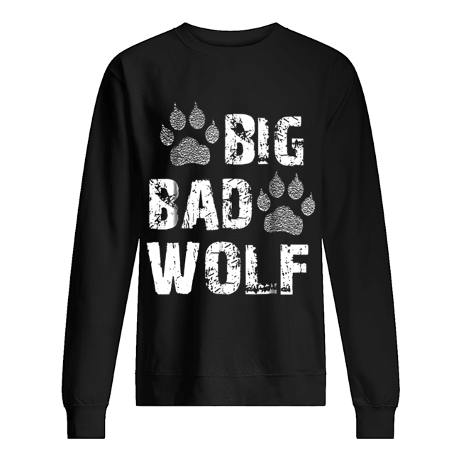 Big Bad Wolf Paw Print Halloween Costume Unisex Sweatshirt