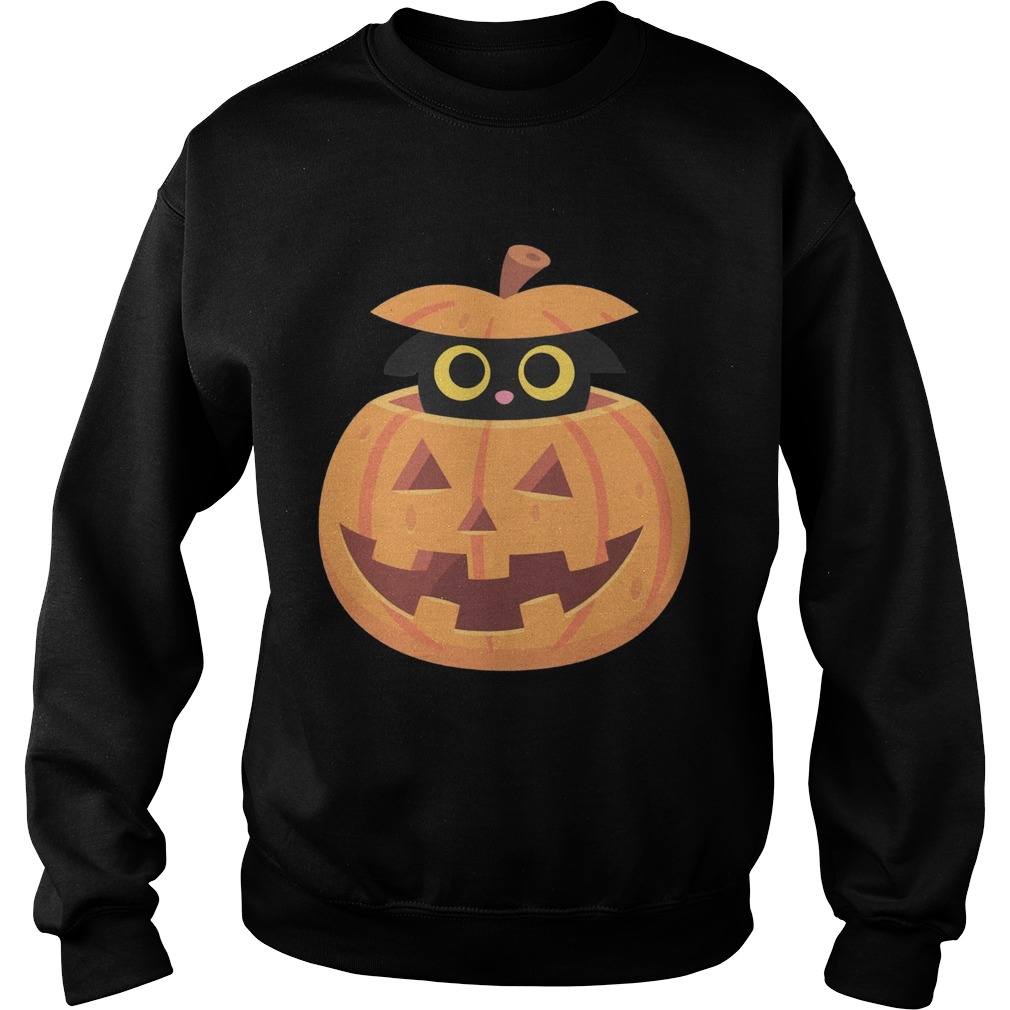 Black Kitten in the Pumpkin T Sweatshirt