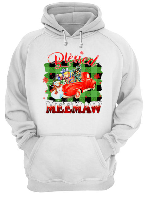 Blessed Meemaw Christmas Truck Snowman T-Shirt