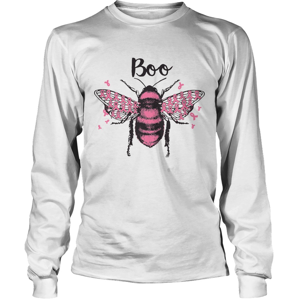 Boo bee Breast Cancer Awareness LongSleeve