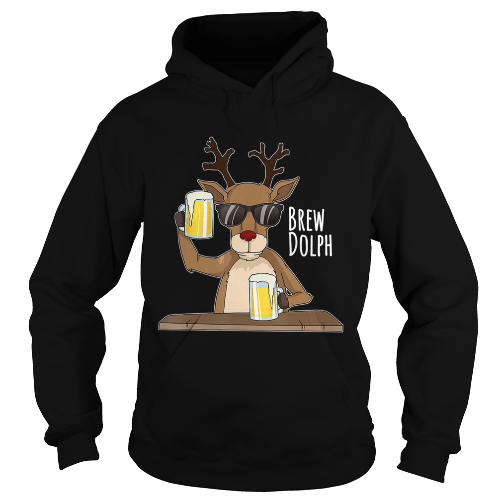 Brew Dolph Rudolph Christmas Holiday TShirt Hoodie