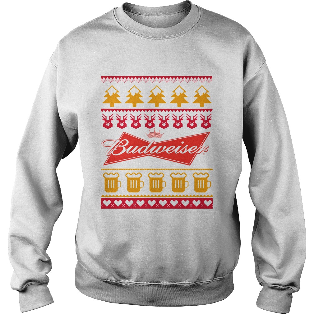Budweiser Christmas TShirt Sweatshirt