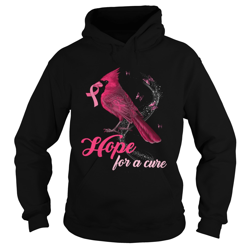 Cardinal Breast Cancer Awareness Hope For A Cure Shirt Hoodie