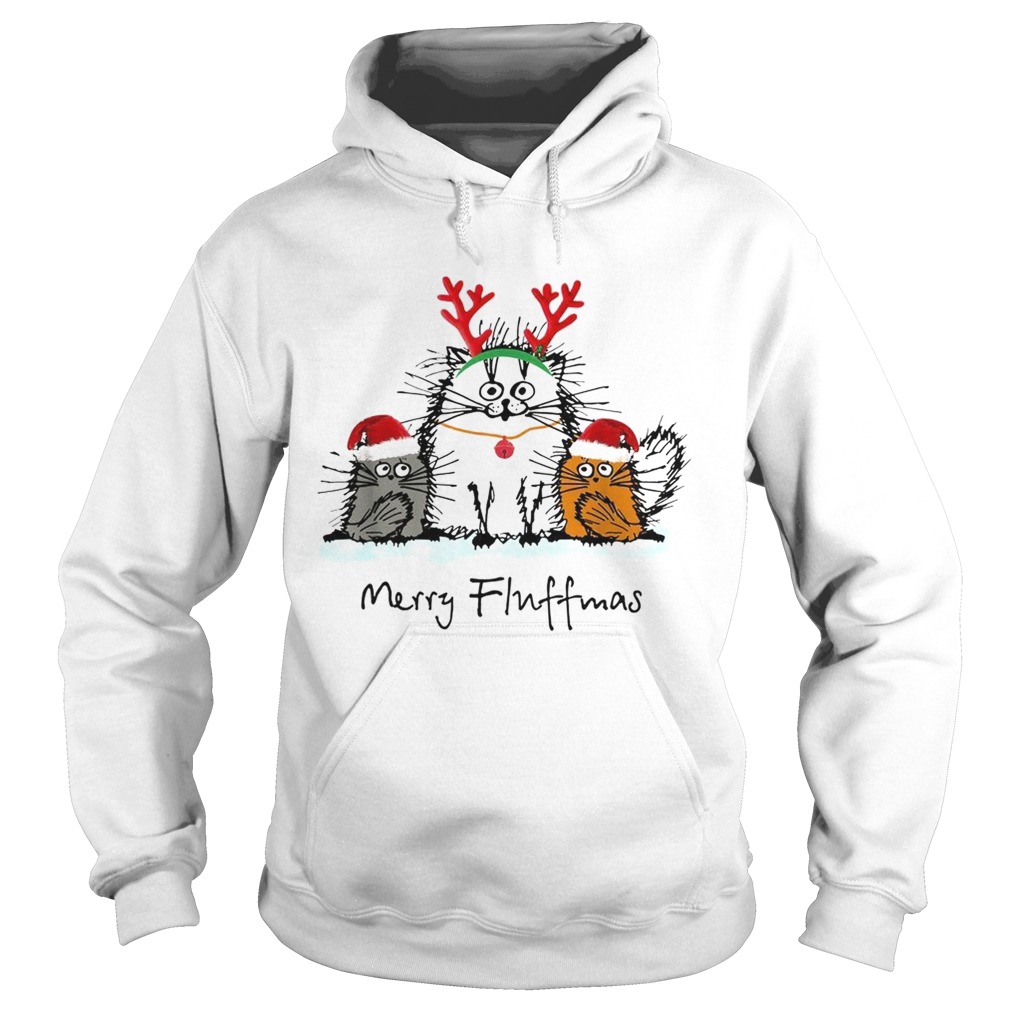 Cats merry fluffmas Christmas Hoodie