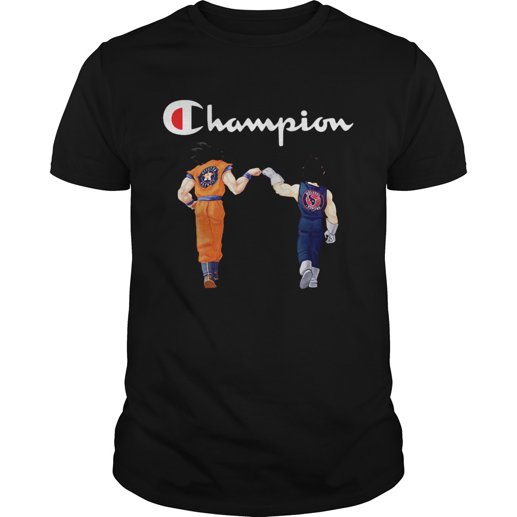 Champion Son Goku and Vegeta Houston Astros Houston Texans shirt