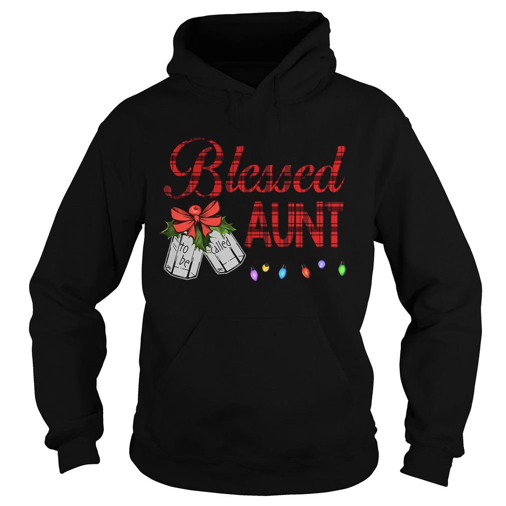 Christmas Blessed To Be Called Aunt TShirt Hoodie