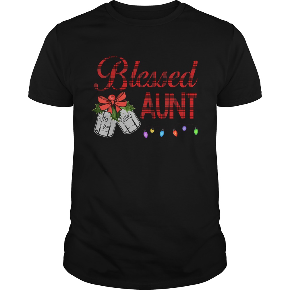 Christmas Blessed To Be Called Aunt TShirt