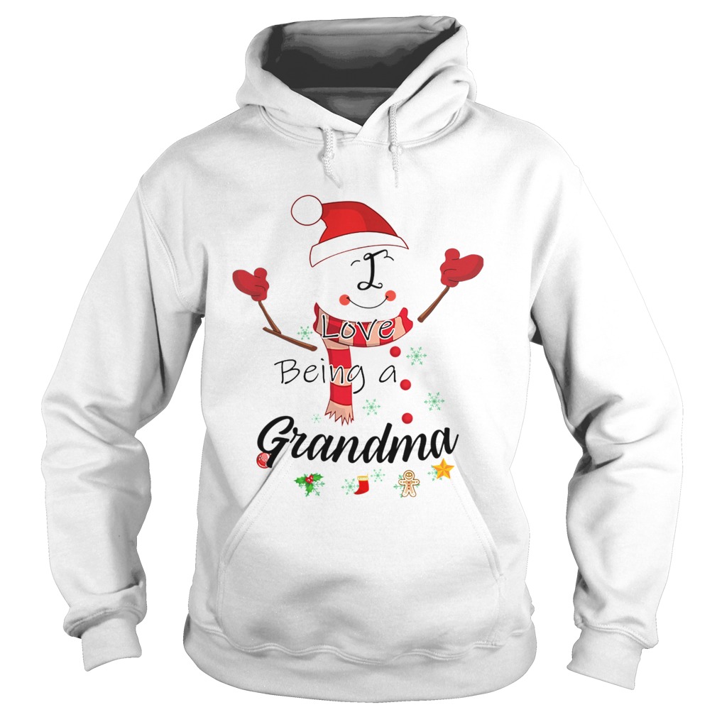 Christmas I Love Being A Grandma Snowman TShirt Hoodie