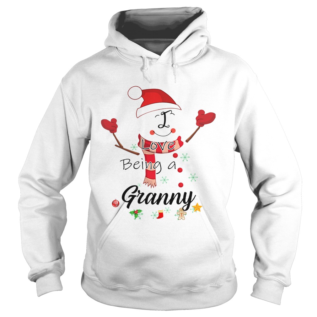 Christmas I Love Being A Granny Snowman TShirt Hoodie