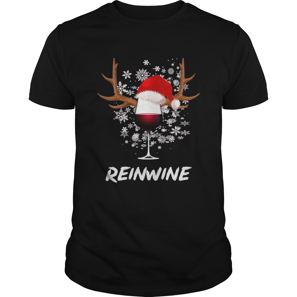 Christmas Reinwine Funny Wine Lover Gift TShirt