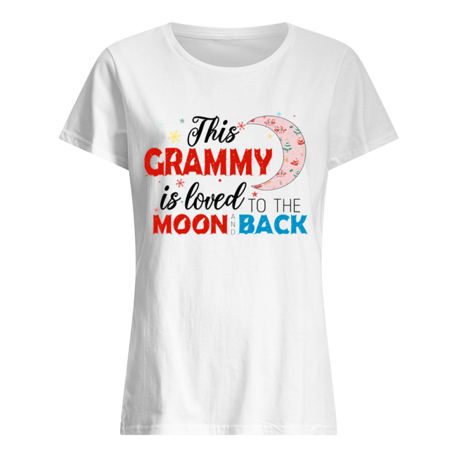 Christmas This Grammy Is Loved To The Moon And Back T-Shirt Classic Women's T-shirt