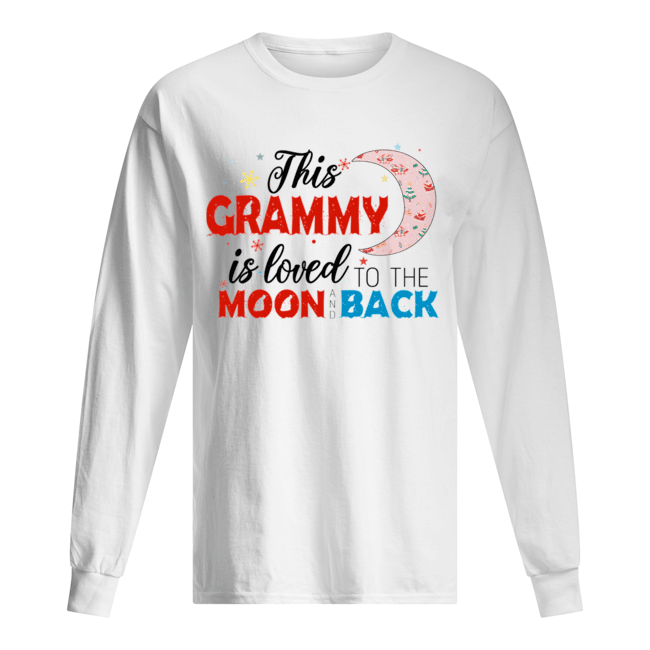 Christmas This Grammy Is Loved To The Moon And Back T-Shirt Long Sleeved T-shirt 