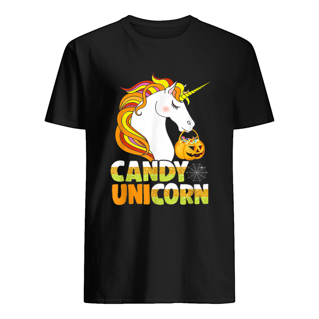 Kids Candy Corn Unicorn Halloween Candy T-Shirt 6m to 24m 
