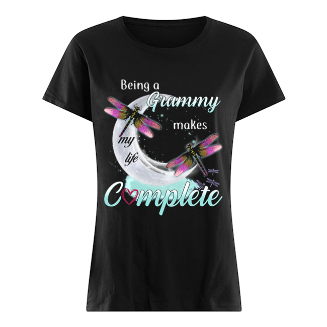 Daragonfly Being A Grammy Makes My Life Complete T-Shirt Classic Women's T-shirt