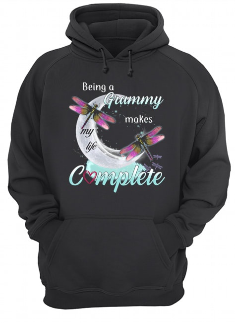 Daragonfly Being A Grammy Makes My Life Complete T-Shirt Unisex Hoodie
