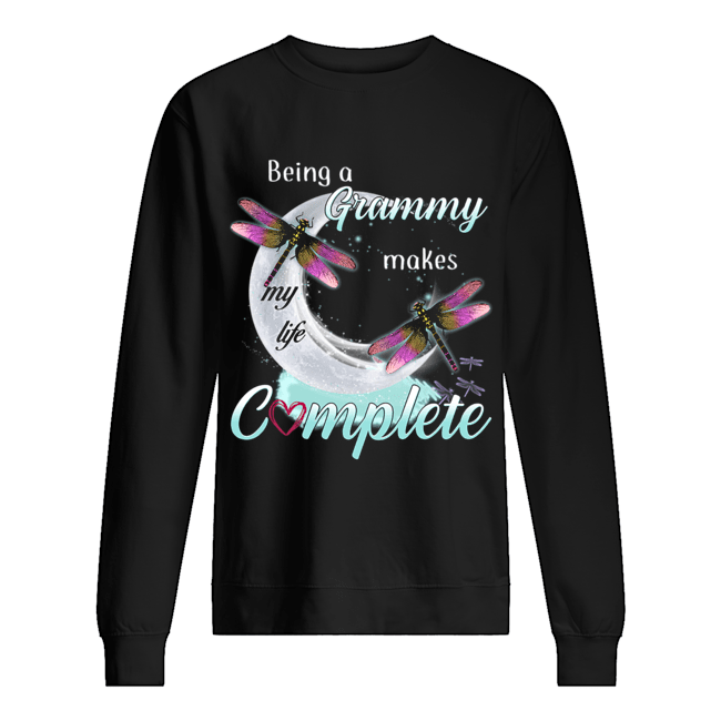 Daragonfly Being A Grammy Makes My Life Complete T-Shirt Unisex Sweatshirt