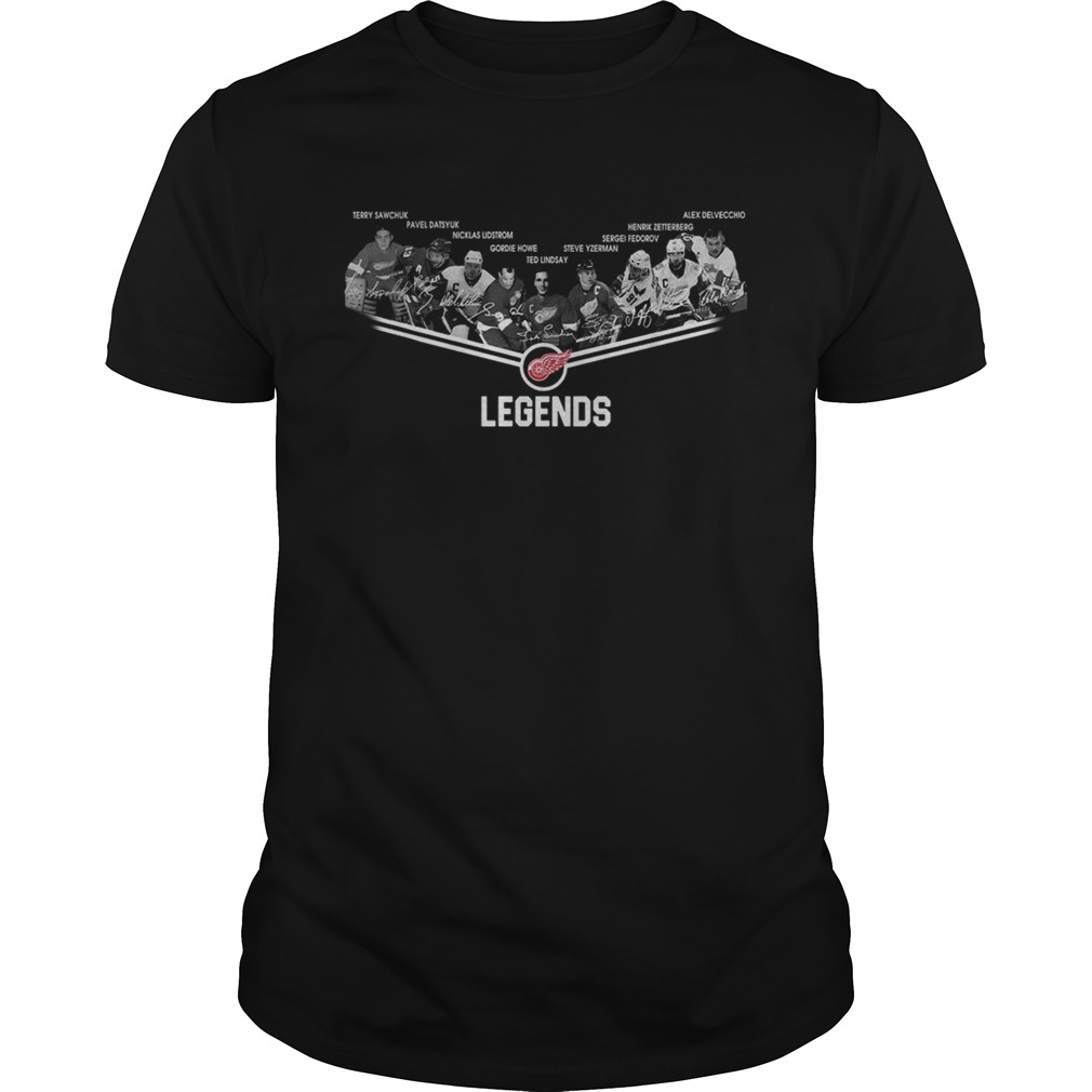 Detroit Red Wings Legends team player shirt