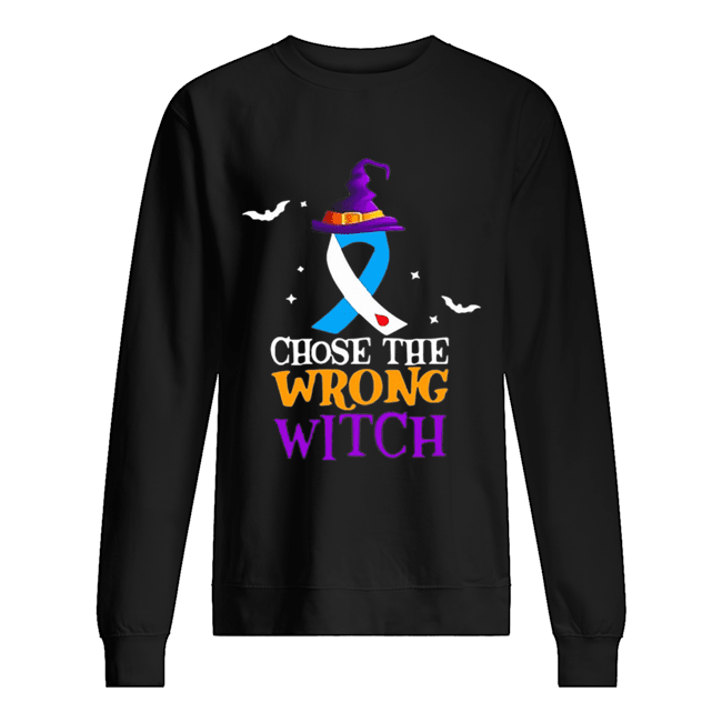 Diabetes Choose The Wrong Witch Halloween Unisex Sweatshirt