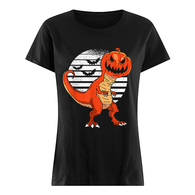 Dinosaur Pumpkin Head Halloween Costume Classic Women's T-shirt