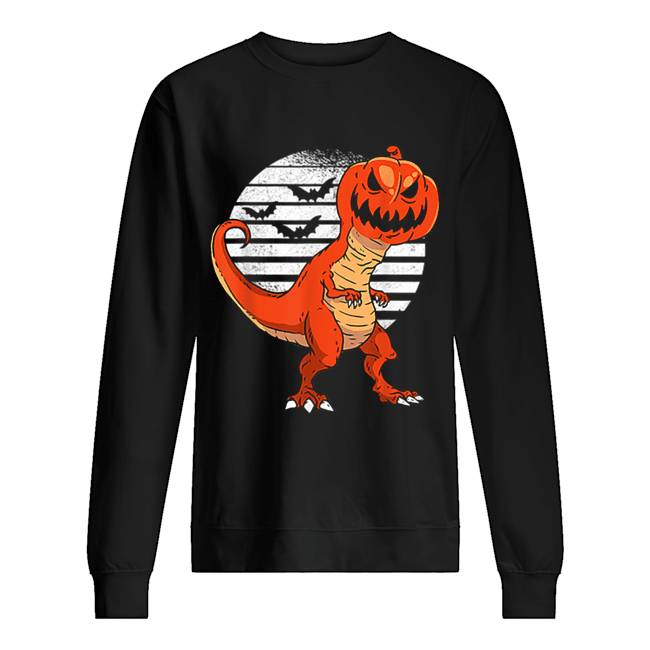 Dinosaur Pumpkin Head Halloween Costume Unisex Sweatshirt