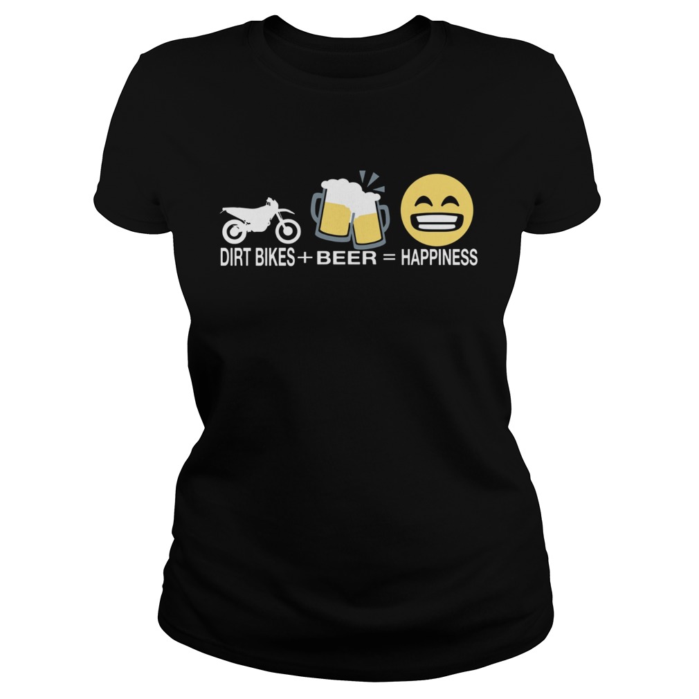 Dirt bikes beer happiness Classic Ladies