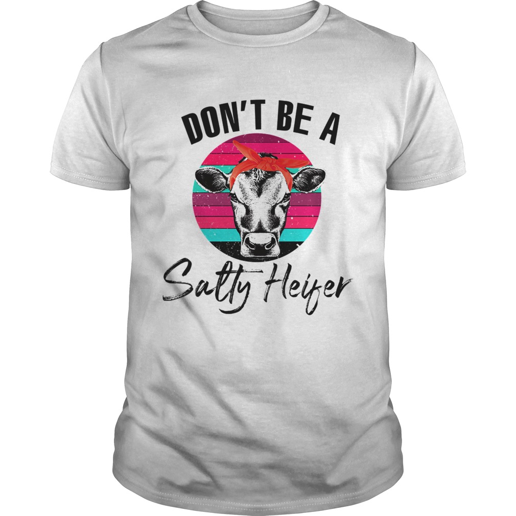 Dont Be A Salty Heifer Vintage Heifer Lover TShirt