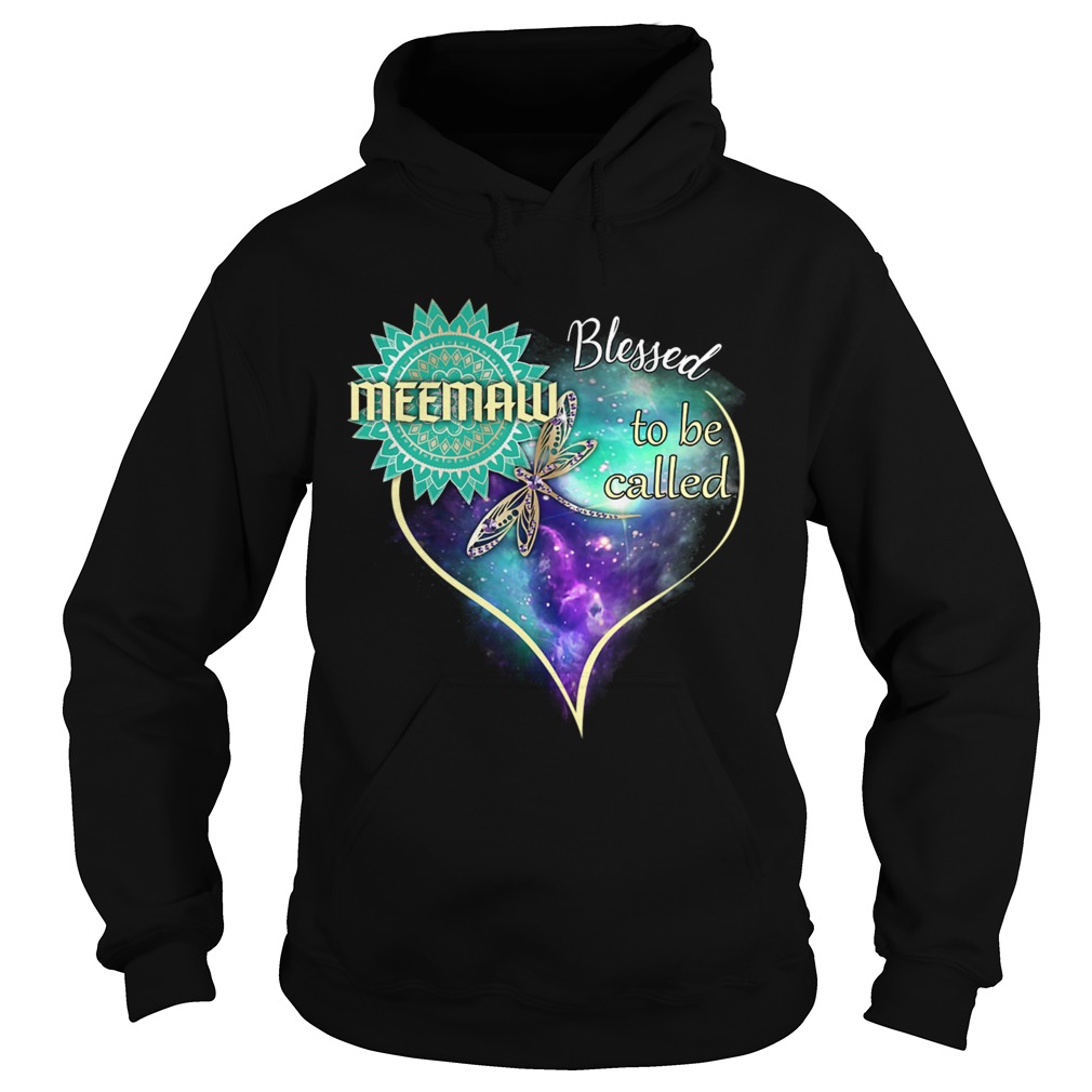 Dragonfly Blessed To Be Called Meemaw TShirt Hoodie