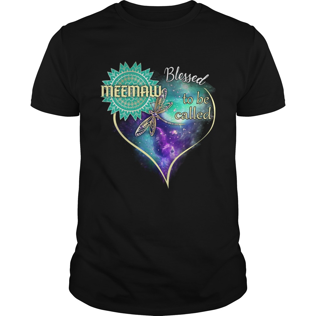 Dragonfly Blessed To Be Called Meemaw TShirt