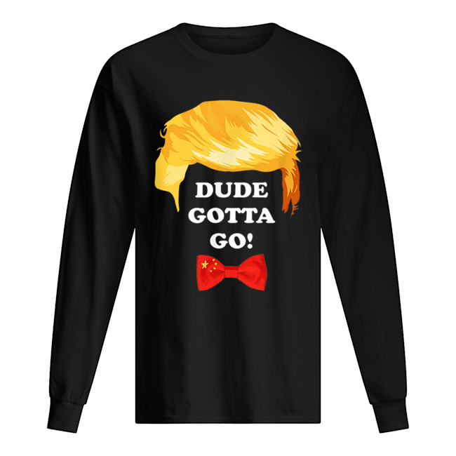 Dude Gotta Go Kamala Halloween Trump Long Sleeved T-shirt 