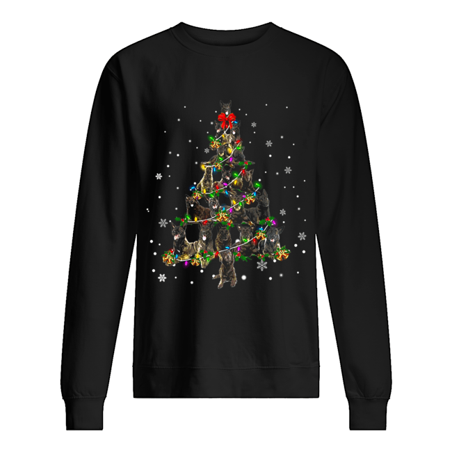 Dutch Shepherd Christmas Tree T-Shirt Unisex Sweatshirt