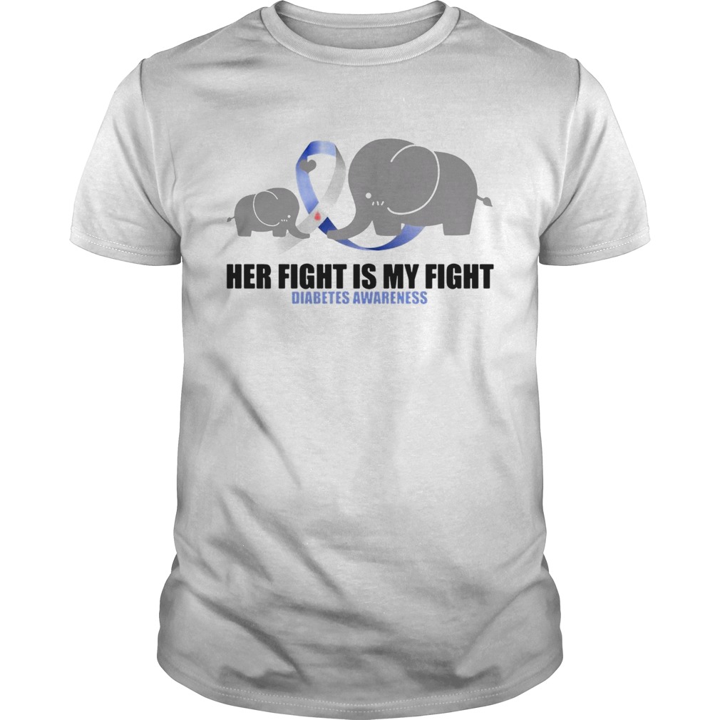 Elephants her flight is my fight Diabetes Awareness shirt