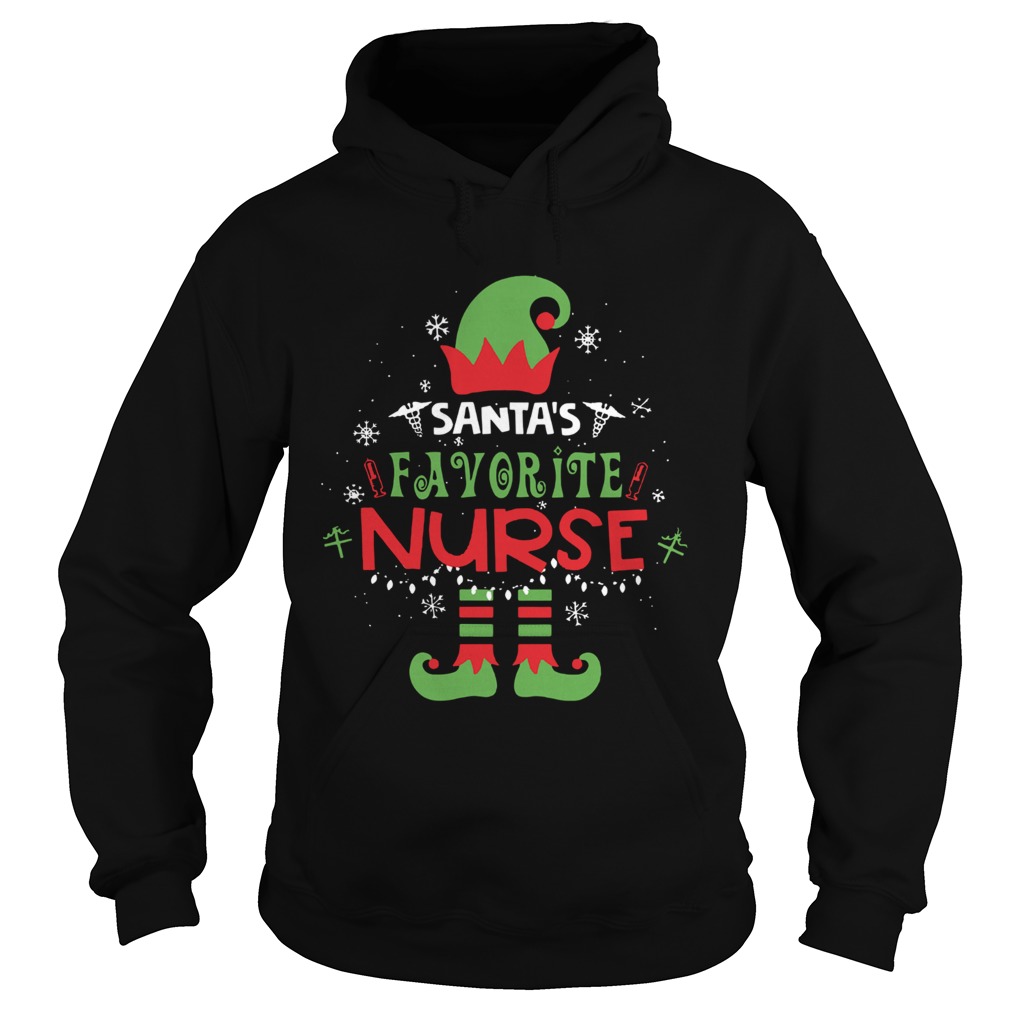 Elf Santa Favorite Nurse Christmas Hoodie