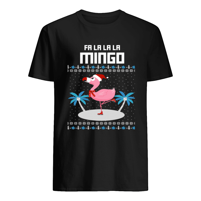 Fa La La Flamingo Ugly Christmas T-Shirt