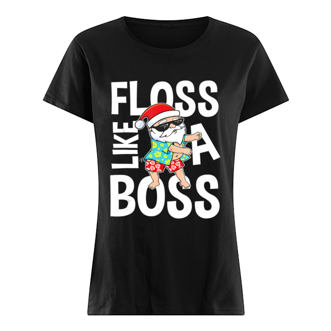 Floss Like A Boss Santa Flossing Summer T-Shirt Classic Women's T-shirt