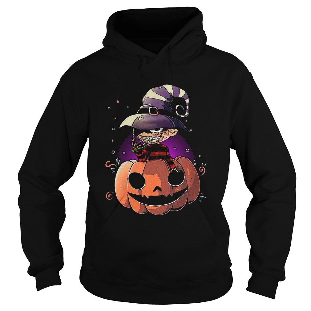 Freddy Krueger chibi on pumpkin halloween Hoodie