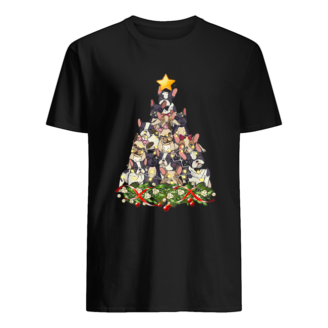 French Bulldog Dog Christmas Light Decor Christmas Tree shirt