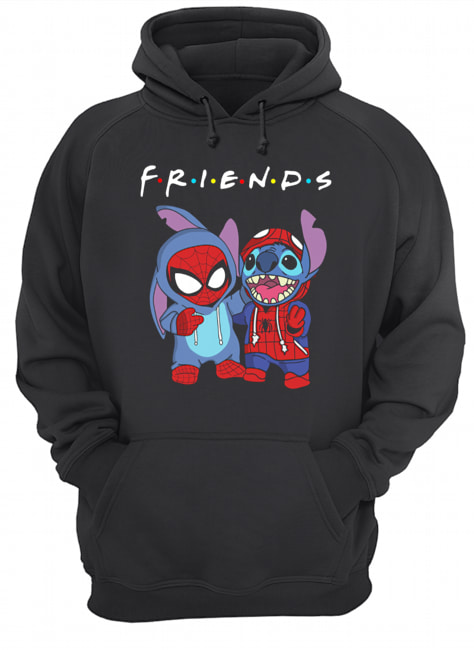 Friends Baby Spider Man And Stitch Unisex Hoodie