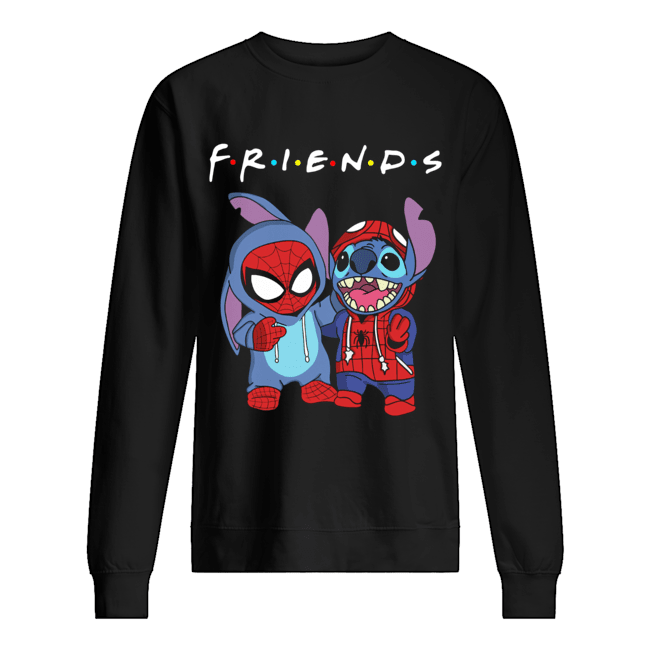 Friends Baby Spider Man And Stitch Unisex Sweatshirt