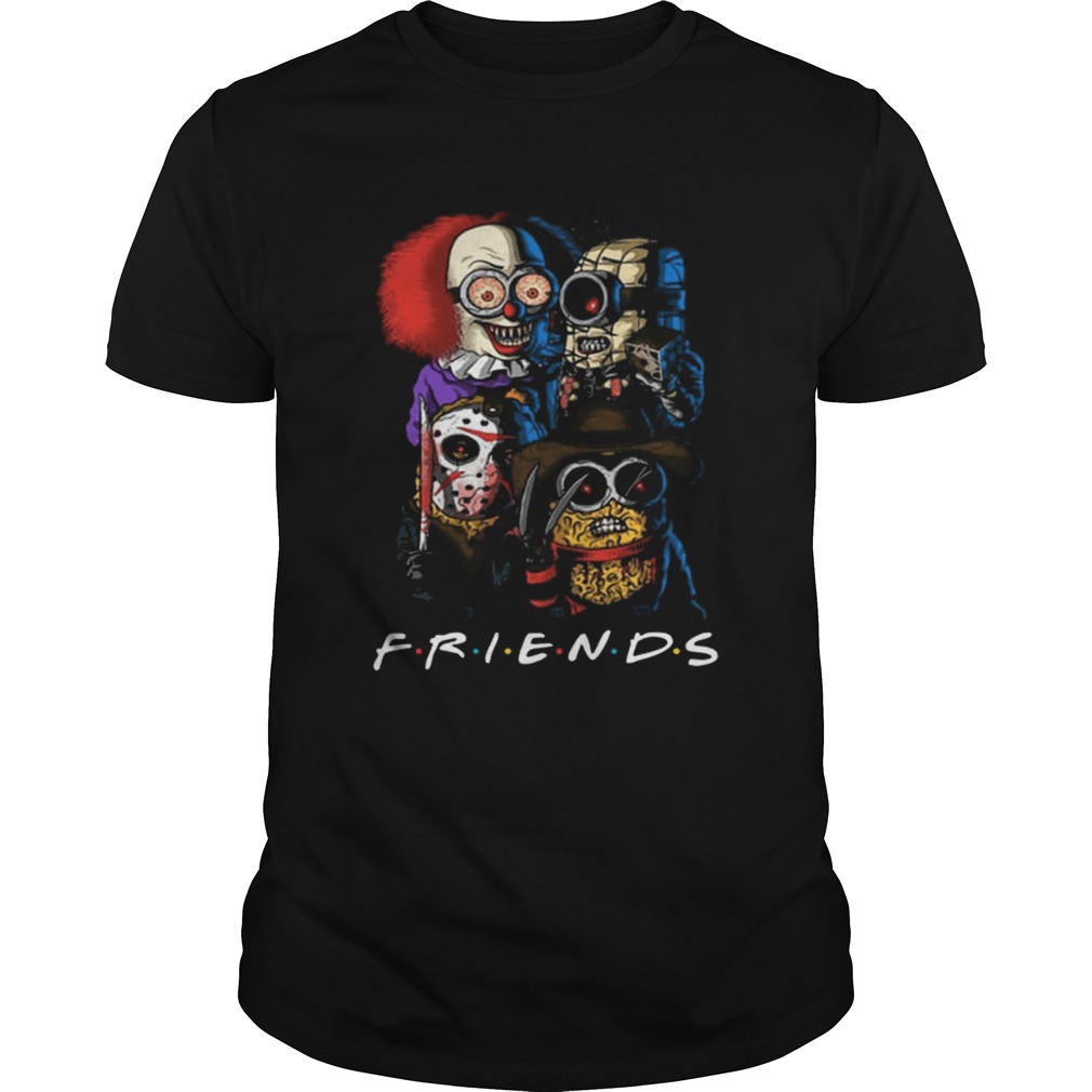 Friends Minions horror movie characters shirt