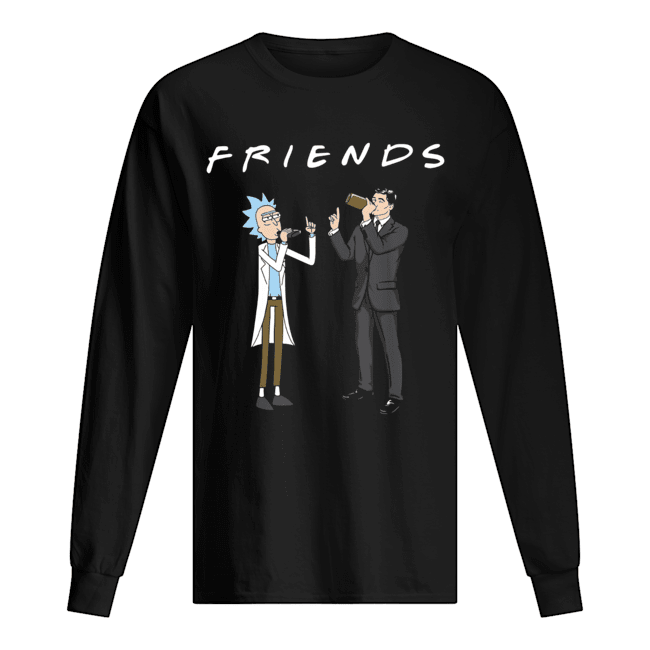 Friends Rick and Archer Drinking Long Sleeved T-shirt 