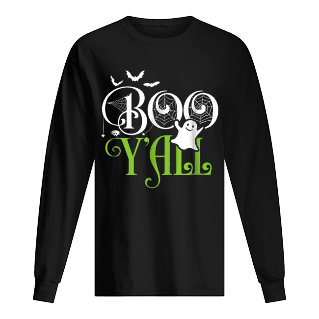 Funny Boo Y’all – Funny Halloween Costume Scary Ghost Tee Long Sleeved T-shirt 