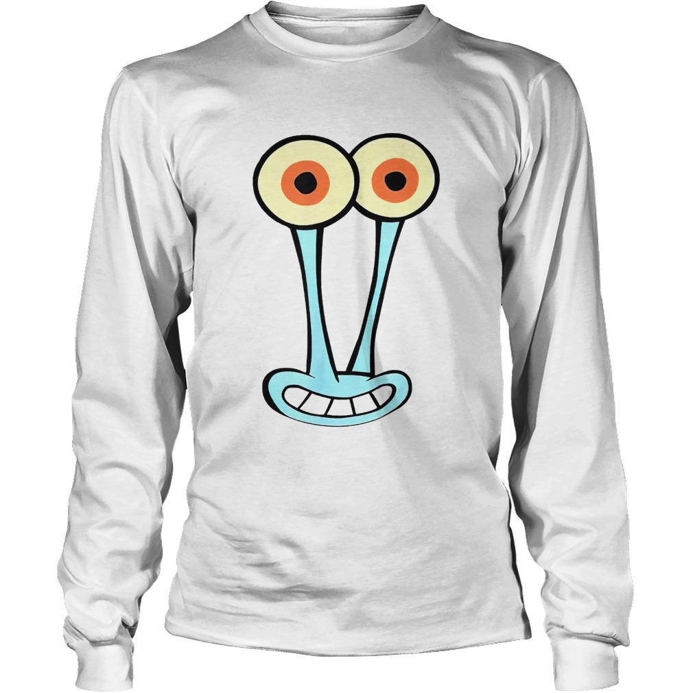 Gary Halloween Snail Group Costume Cartoon Face Funny Shirt LongSleeve