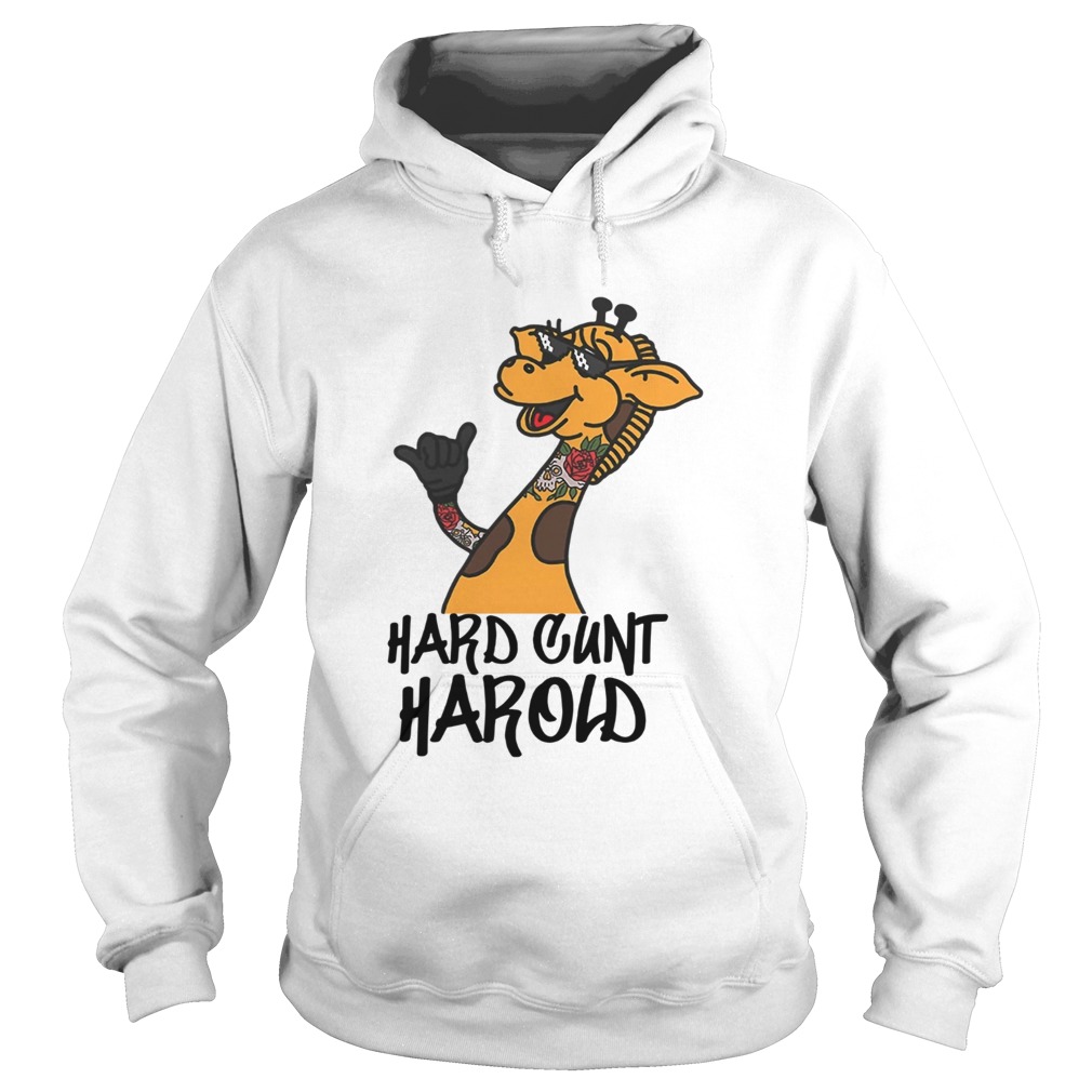 Giraffe Hard cunt harold Hoodie