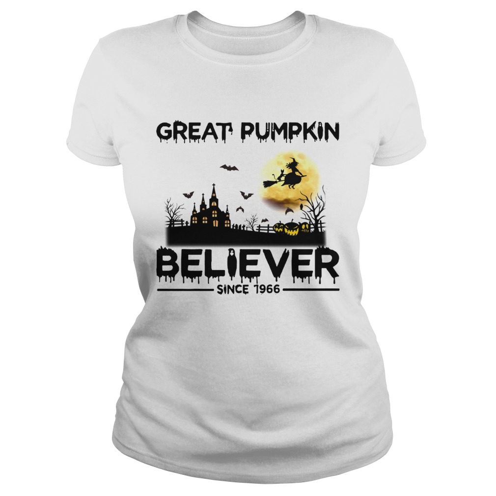 Great Pumpkin Believer Since 1966 halloween Classic Ladies