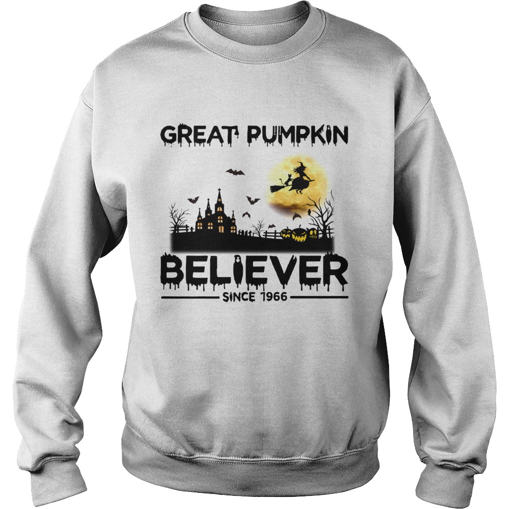 Great Pumpkin Believer Since 1966 halloween Sweatshirt