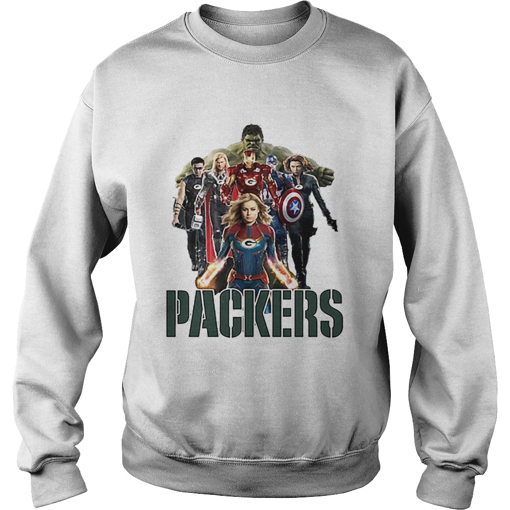 Green Bay Packers Avengers Endgame Characters Marvel Sweatshirt