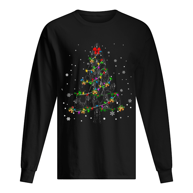 Groenendael Christmas Tree T-Shirt Long Sleeved T-shirt 